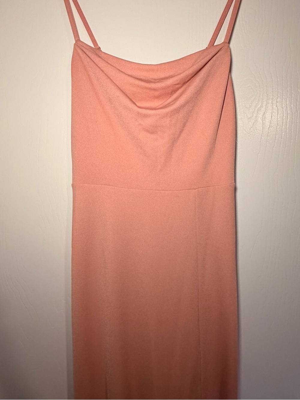 Birdy Grey Blush Pink Cowl Neck Bridesmaid Dress - Picture 9 of 10